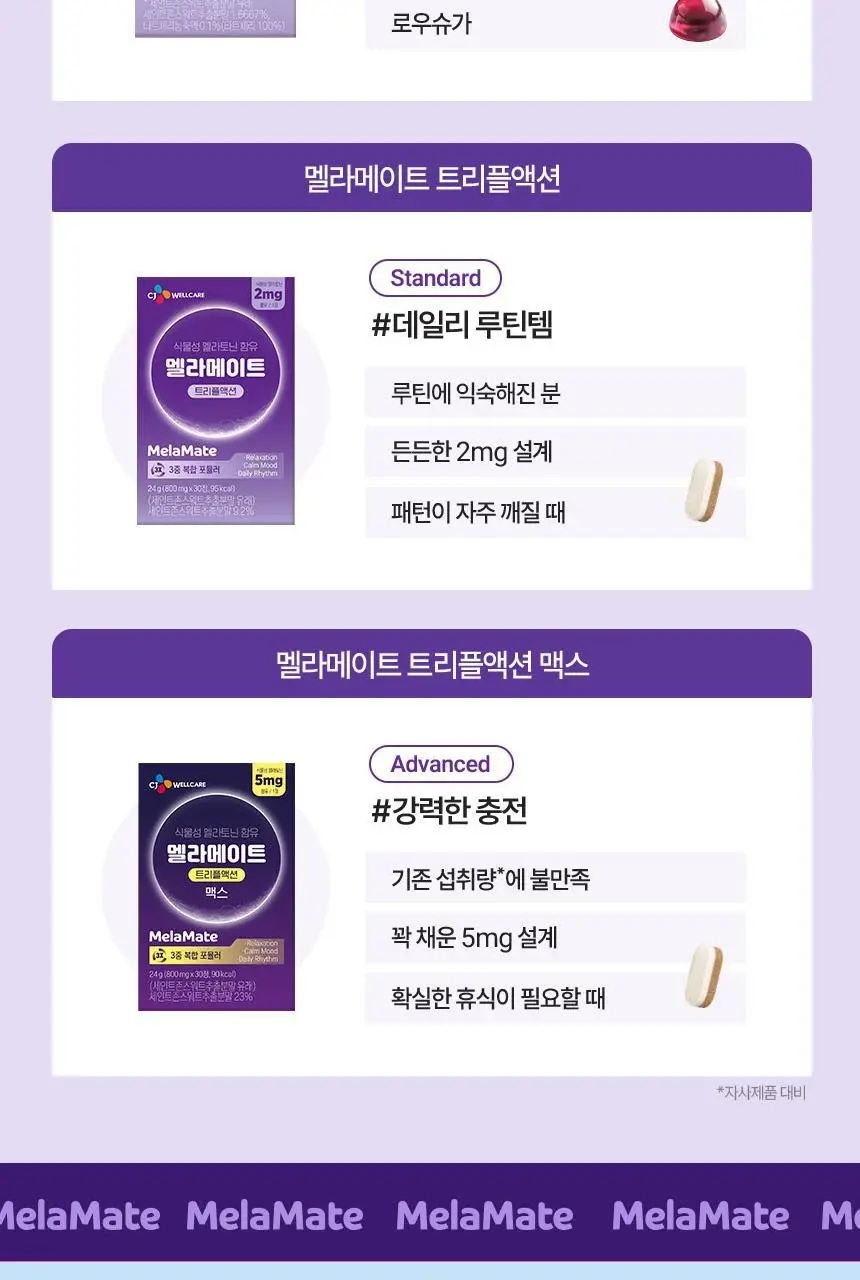 [포켓몬 에디션] 식물성 멜라토닌 함유 멜라메이트 구미/로우슈가 구미 20/40구미 (+잠만보 말랑볼) 상세페이지 56